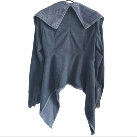 Lululemon Grey Presence Of Mind Fossil Fleece Jacket Size 6 - Picture 4 of 11